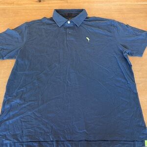 Margaritaville Pelican coastal Blue Polo Shirt